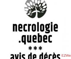 Nécrologie Québec