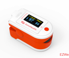 Monitor your oxygen levels effortlessly with SonoHealth Pulse Oximeter. Stay informed, stay healthy!