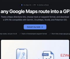Convert Google maps to GPX