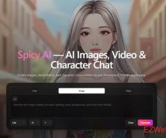 Spicy AI :Chat. Generate. Animate. No account required.
